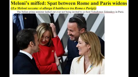 Sholtz e Macron schiaffo alla Meloni sull'Ucraina!