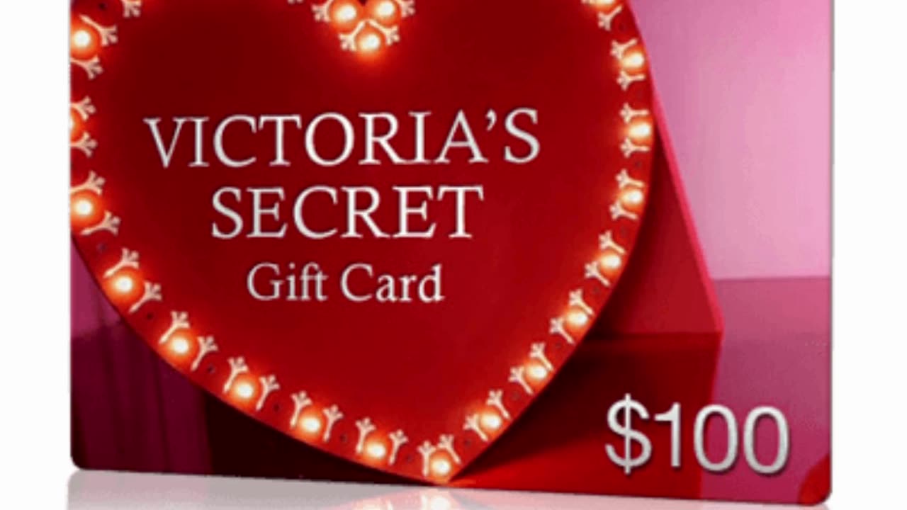 Get a $100 Victoria's Secret Gift Card for Valentine's Day!