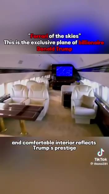 Former President Trump's new private jet