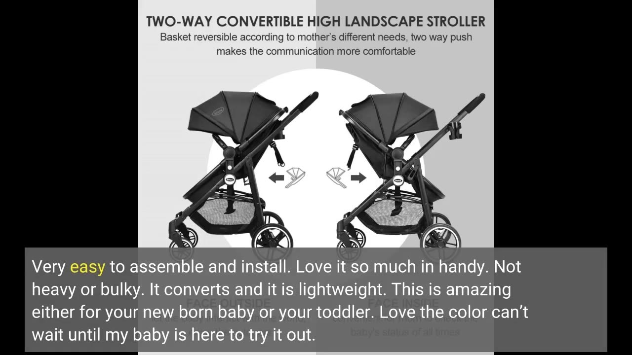 INFANS 2 in 1 High Landscape Convertible Baby-Overview