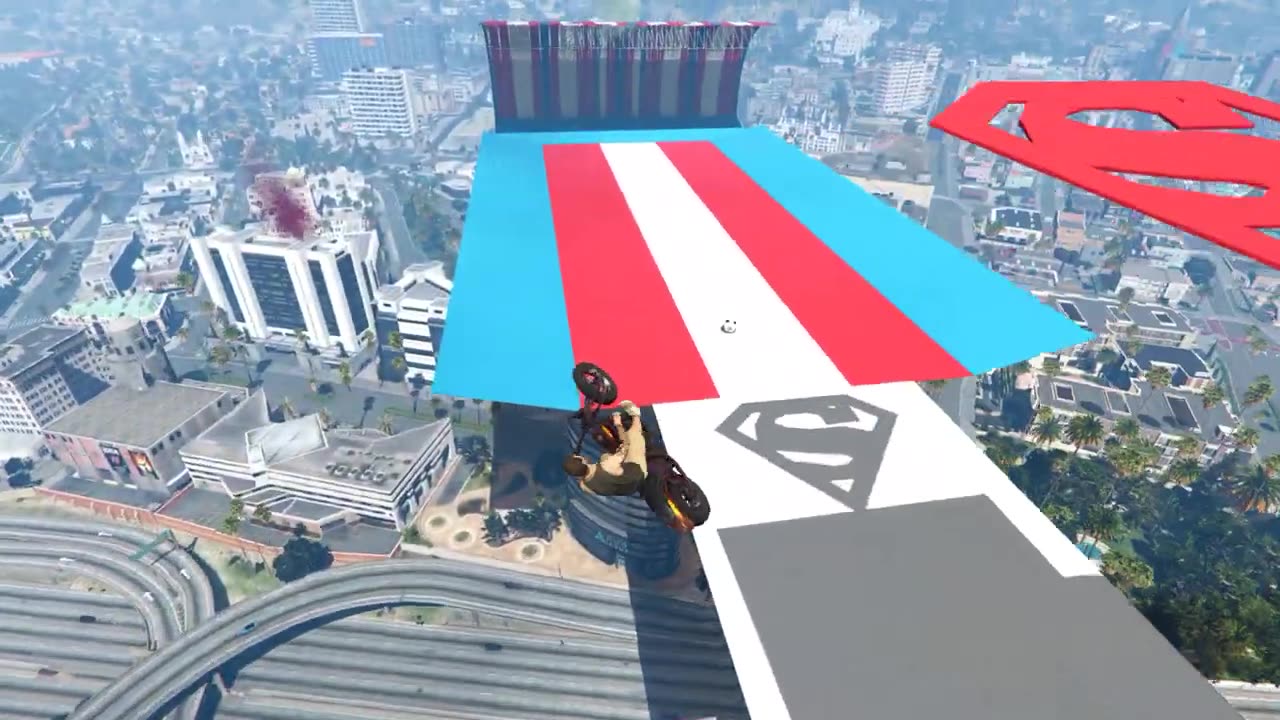 Crazy GTA 5 MEGA RAMP Gameplay