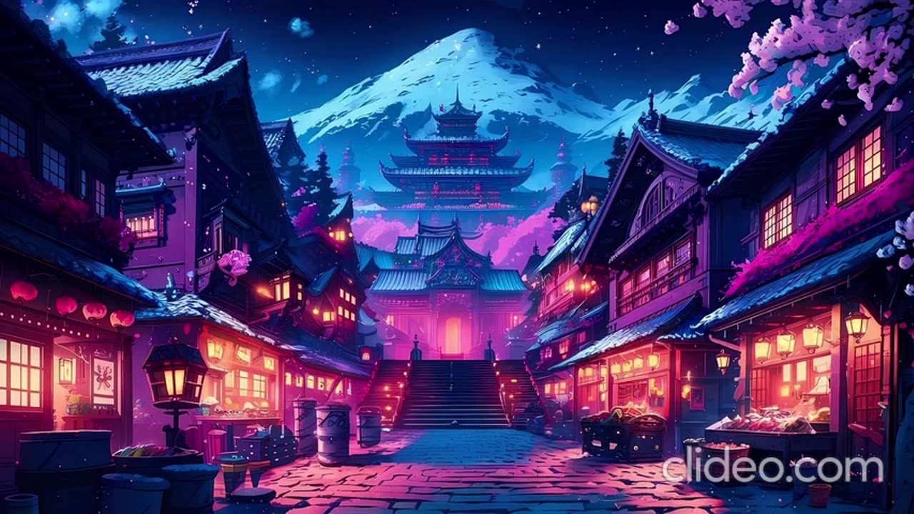 1 hour relaxing chinese flute "Tranquil Chinese Village | Flute Music with Anime Aesthetics 🌸"