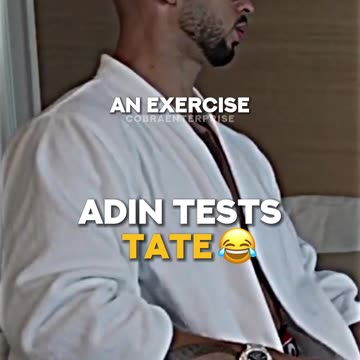 Adin being SUS around TATE😂