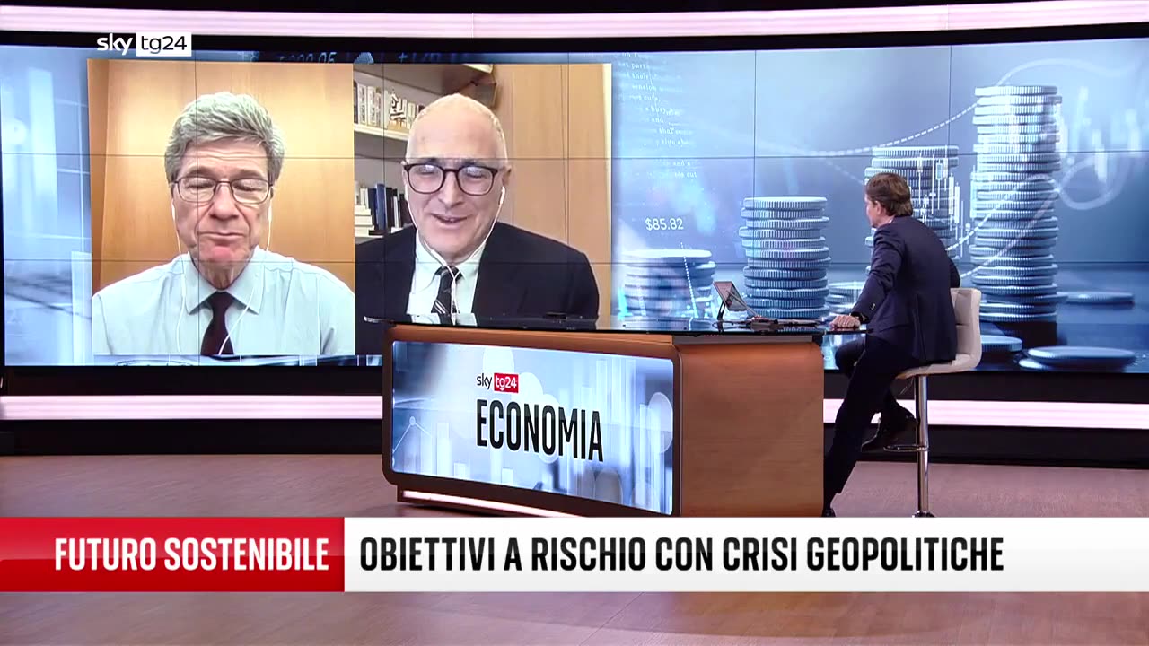 Jeffrey Sachs, a Sky TG24, parla della guerra Russia/Ucraina