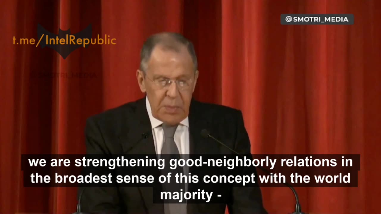 foreign minister Lavrov on effect of sanctions on russia