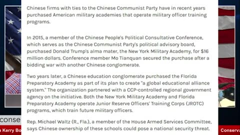 Conservative Daily: Is China Grooming Future American Soldiers?