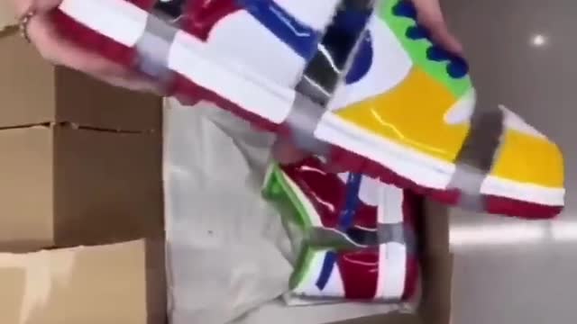 cutting my brand new nikes
