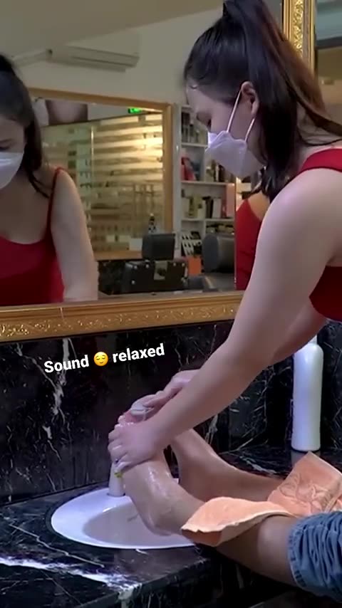 Good relaxing sounds in barbershop #asmr #hwg #barbershop #理髪店のマッサージ #massage