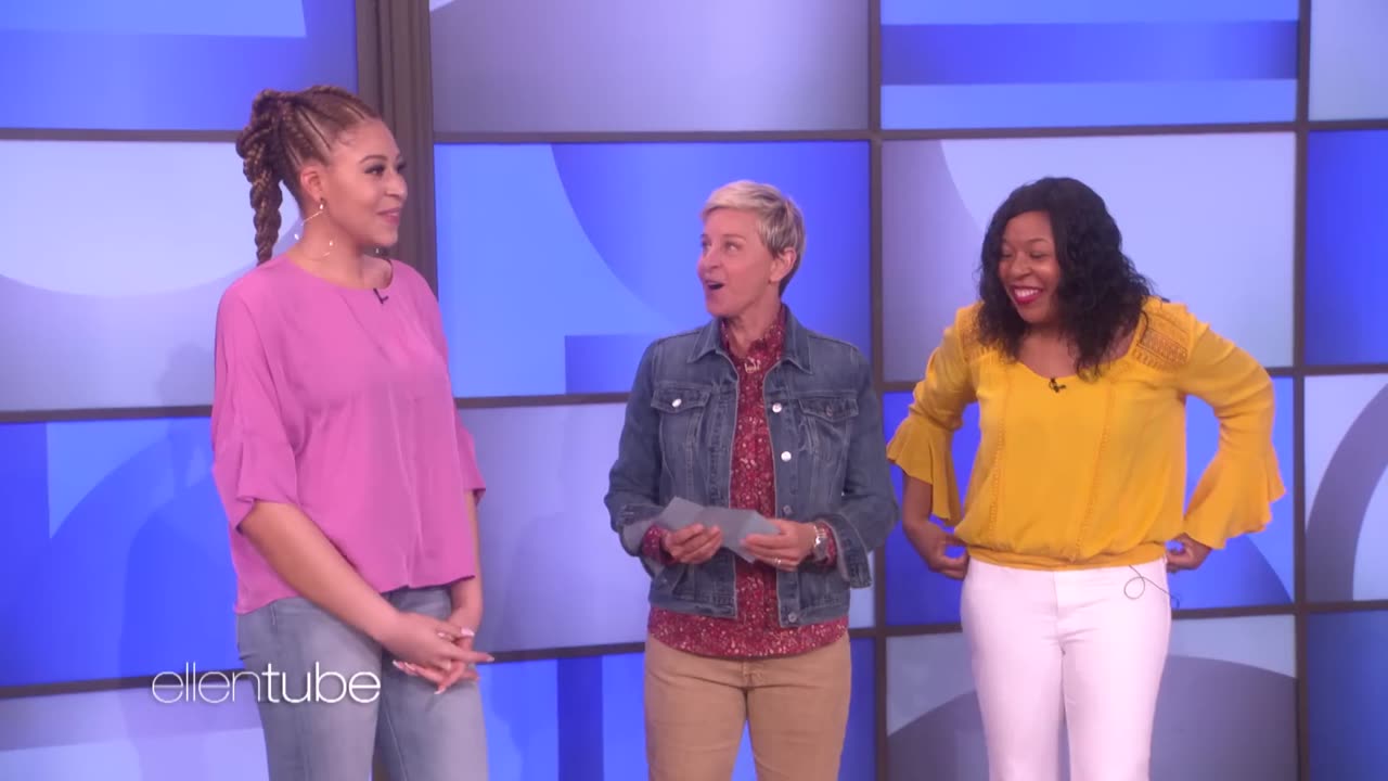 Black MILF shows her Victoria Secret Thong on Ellen