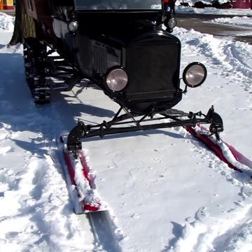 Ford Model T with Snomobile Attachment