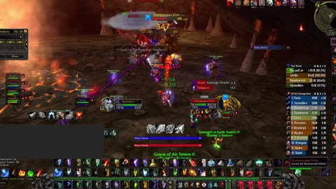 Majordomo WoW classic SoD Ele Shaman Molten Core boss fight - Gameplay – 2500 dps. Gearscore 1010