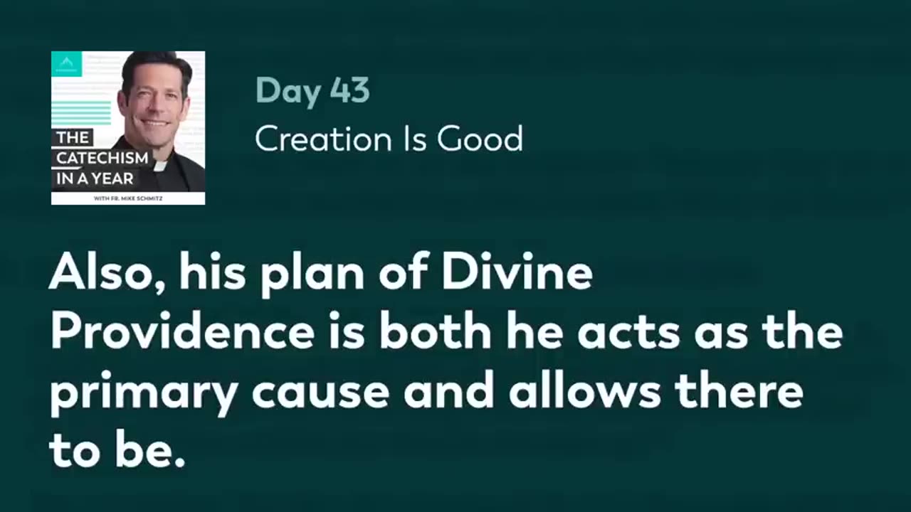 Day 43: Creation Is Good — The Catechism in a Year (with Fr. Mike Schmitz)