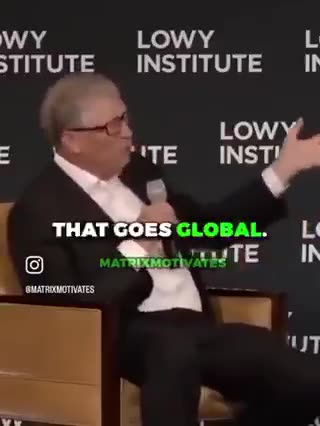 Bill Gates says Australia did well during the PlanDemic & that we need a GLOBAL GROUP to run it all next time