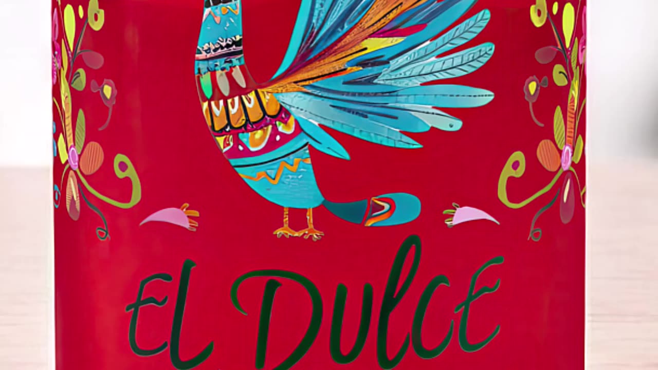 Sip in style with this vibrant art glass – perfect for any drink! #ElDulce #ArtGlass