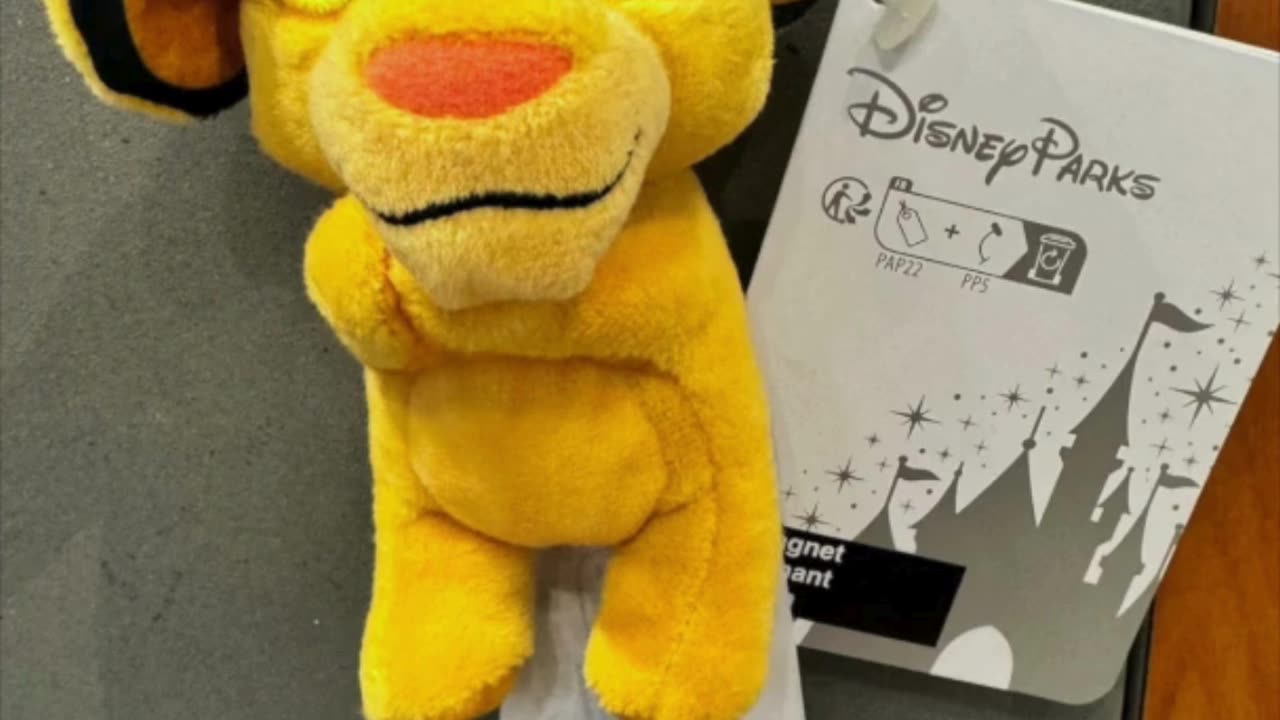 Disney Parks Simba from The Lion King Plush Magnet #shorts