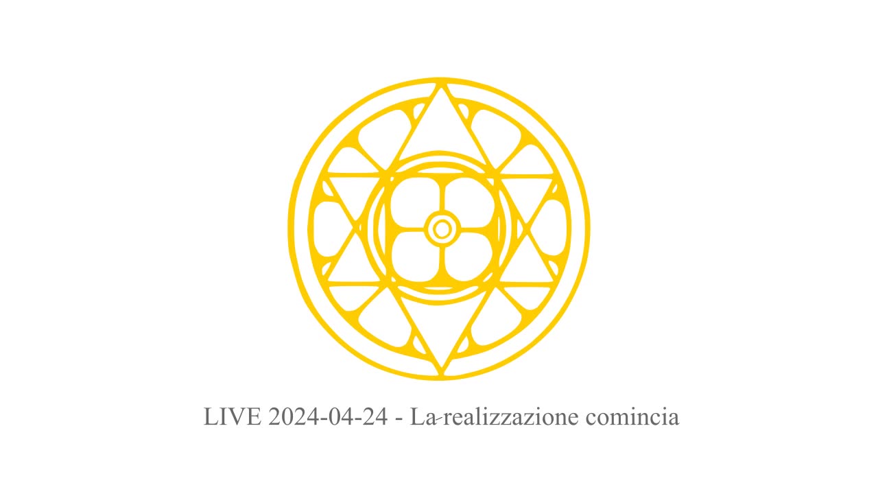 LIVE 2024-04-24 - La realizzazione comincia