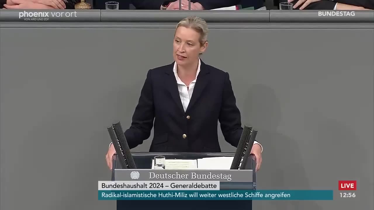 Alice Weidel: Scharfe Kritik in der Generaldebatte zum Bundeshaushalt 2024 #AliceWeidel