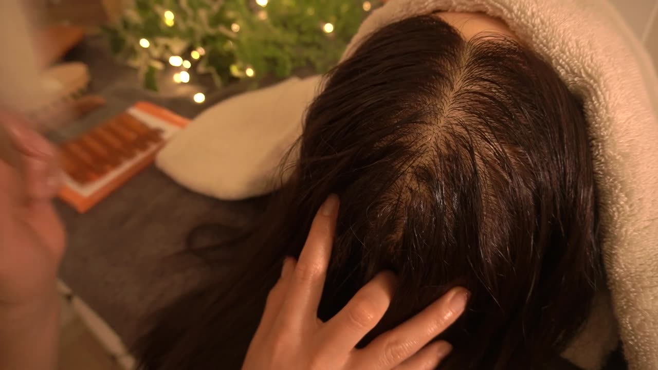 [ASMR+BGM🎶] Hypnotic Scalp Care💤 with Keratin Ampoules | No Talking