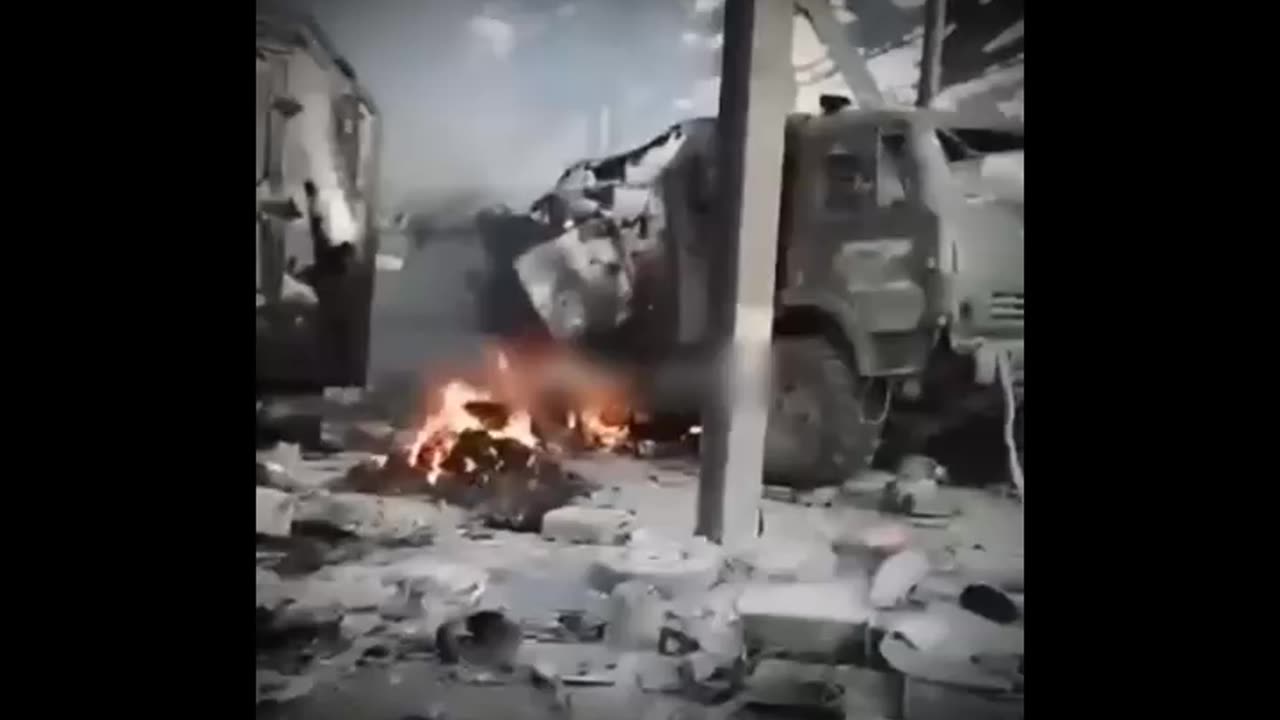 Russians Show the Aftermath of a HIMARs Strike on a Vehicle Depot that Left Nothing unscathed