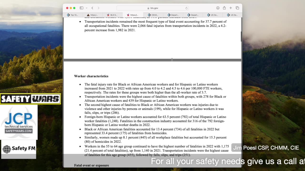 Safety Wars Live 5-7-2024 Fall Protection Week, Safety. News and Views