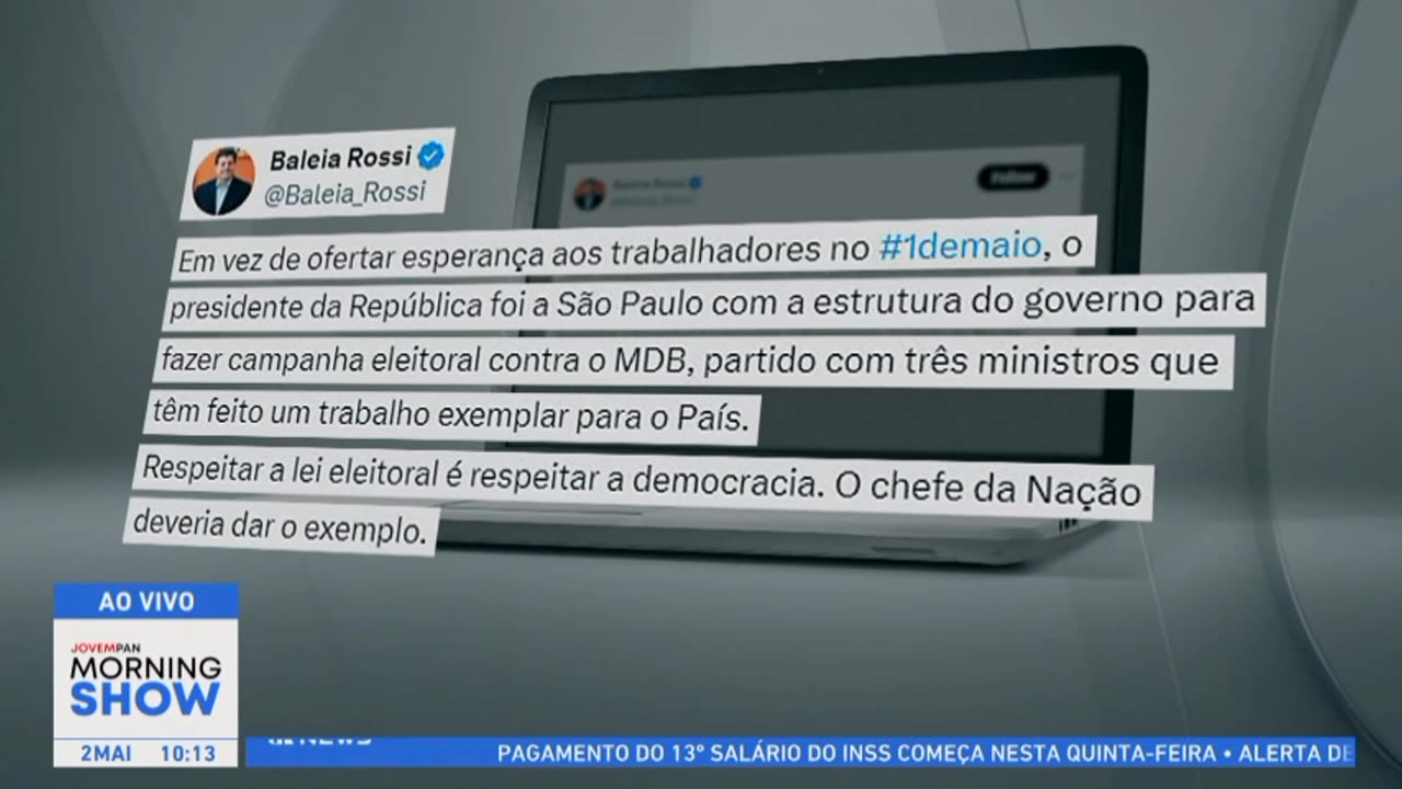 Crime eleitoral:LULA pede VOTO a BOULOS antecipadamente.