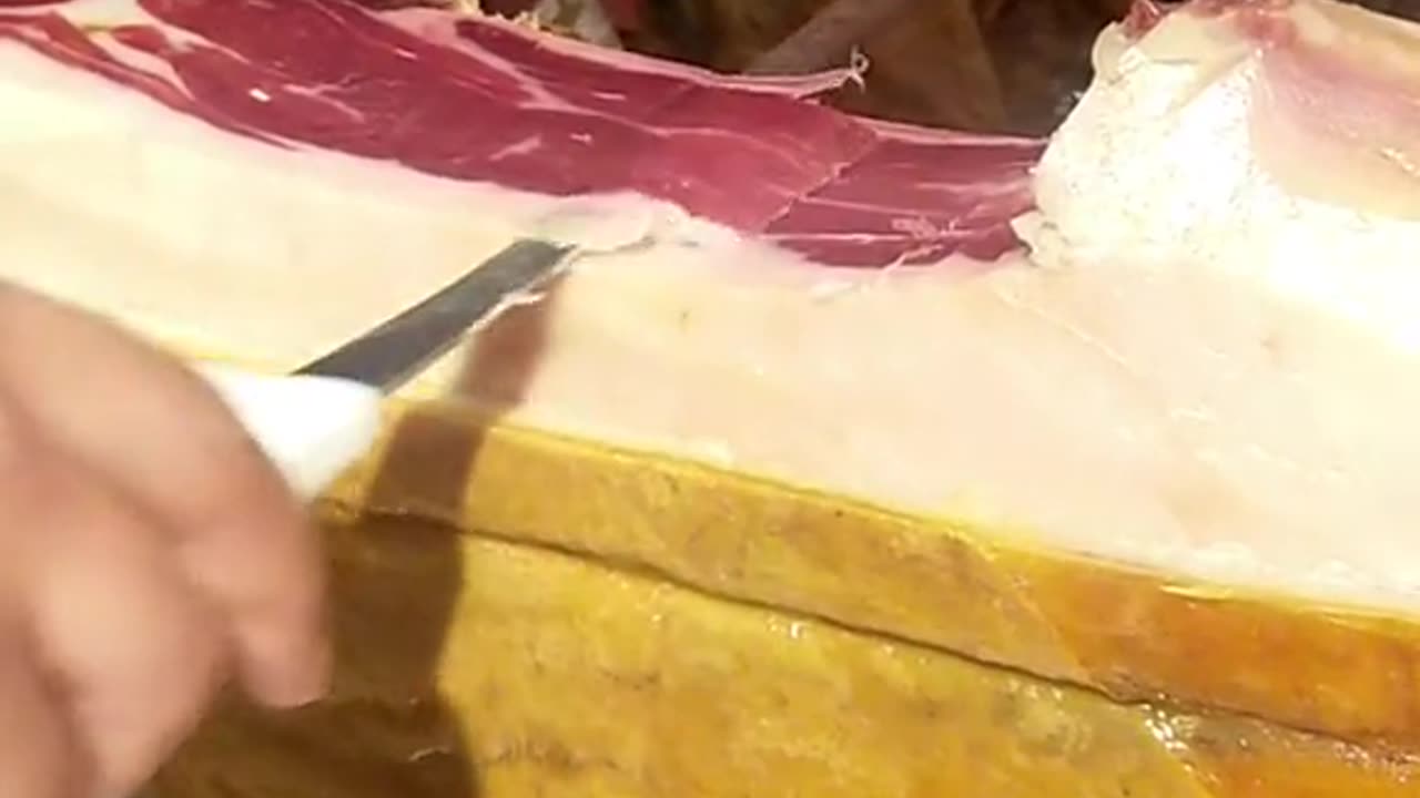 Jamón движение ножа