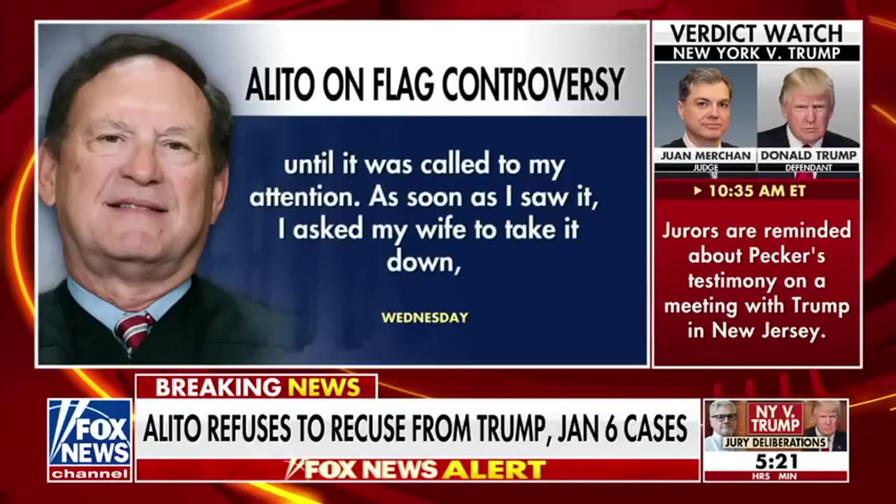 ​​Justice Alito refuses to recuse himself from Trump, Jan. 6 cases Fox News