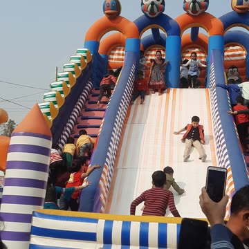 Fun Outdoor Playground for Kids at International Trade Fair 2023 #game #kids #kidsvideo #shorts