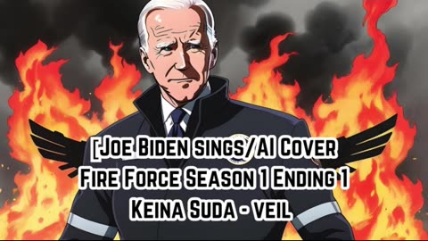 [Joe Biden sings/AI Cover] Fire Force Season 1 Ending 1 Keina Suda - veil