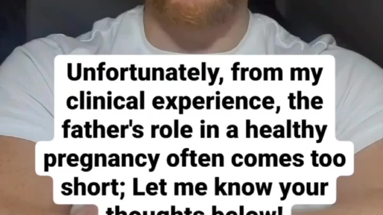 Men are equally responsible for a healthy pregnancy
