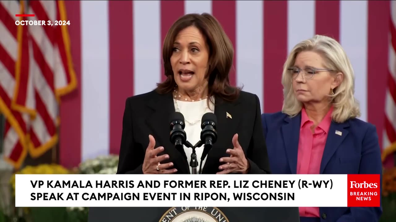 BREAKING NEWS- Liz Cheney Speaks At Kamala Harris Campaign Event In Ripon, Wisconsin