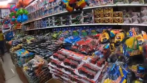 Buying candies for childrens party