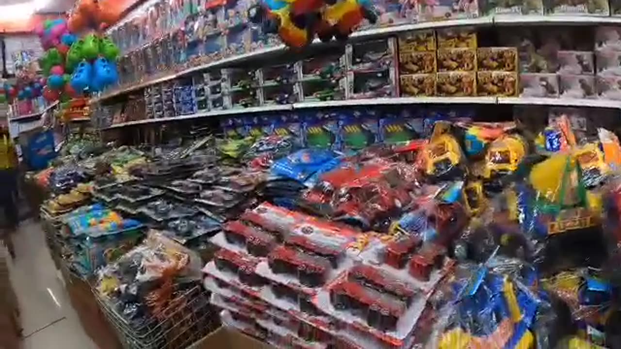 Buying candies for childrens party