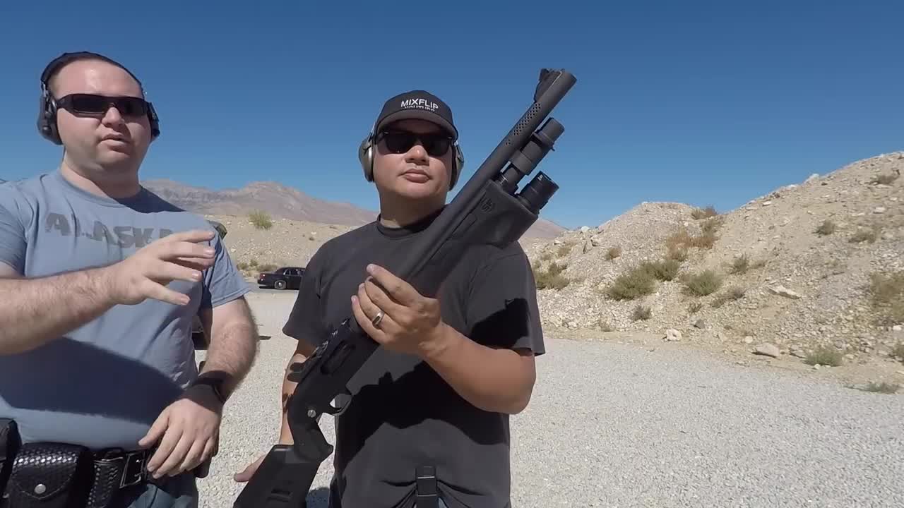 Vang Comp custom Mossberg 500 tactical - testing