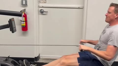 Pulling strong on the rower