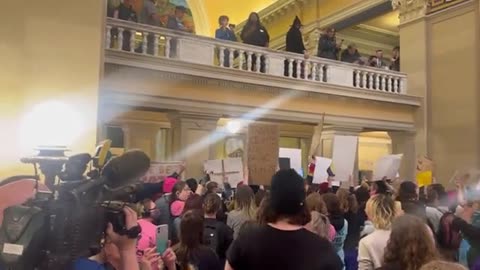 Trans Lives Matter stormed and occupied the Oklahoma Capitol building today.