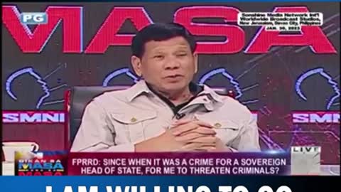 WATCH FORMER PRESIDENT OF PHILIPPINES,𝐅𝐏𝐑𝐑𝐃 𝐭𝐨 𝐈𝐂𝐂: 𝐈 𝐚𝐦 𝐰𝐢𝐥𝐥𝐢𝐧𝐠 𝐭𝐨 𝐠𝐨 𝐭𝐨 𝐩𝐫𝐢𝐬𝐨𝐧