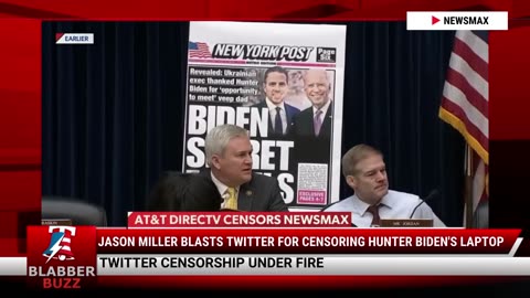 Jason Miller Blasts Twitter For Censoring Hunter Biden's Laptop
