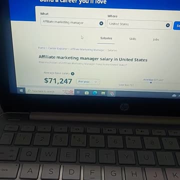 Affiliate marketing average salary