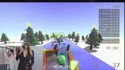 Sexy Zeepkist CRASHING Into an Ice Wall ON PURPOSE