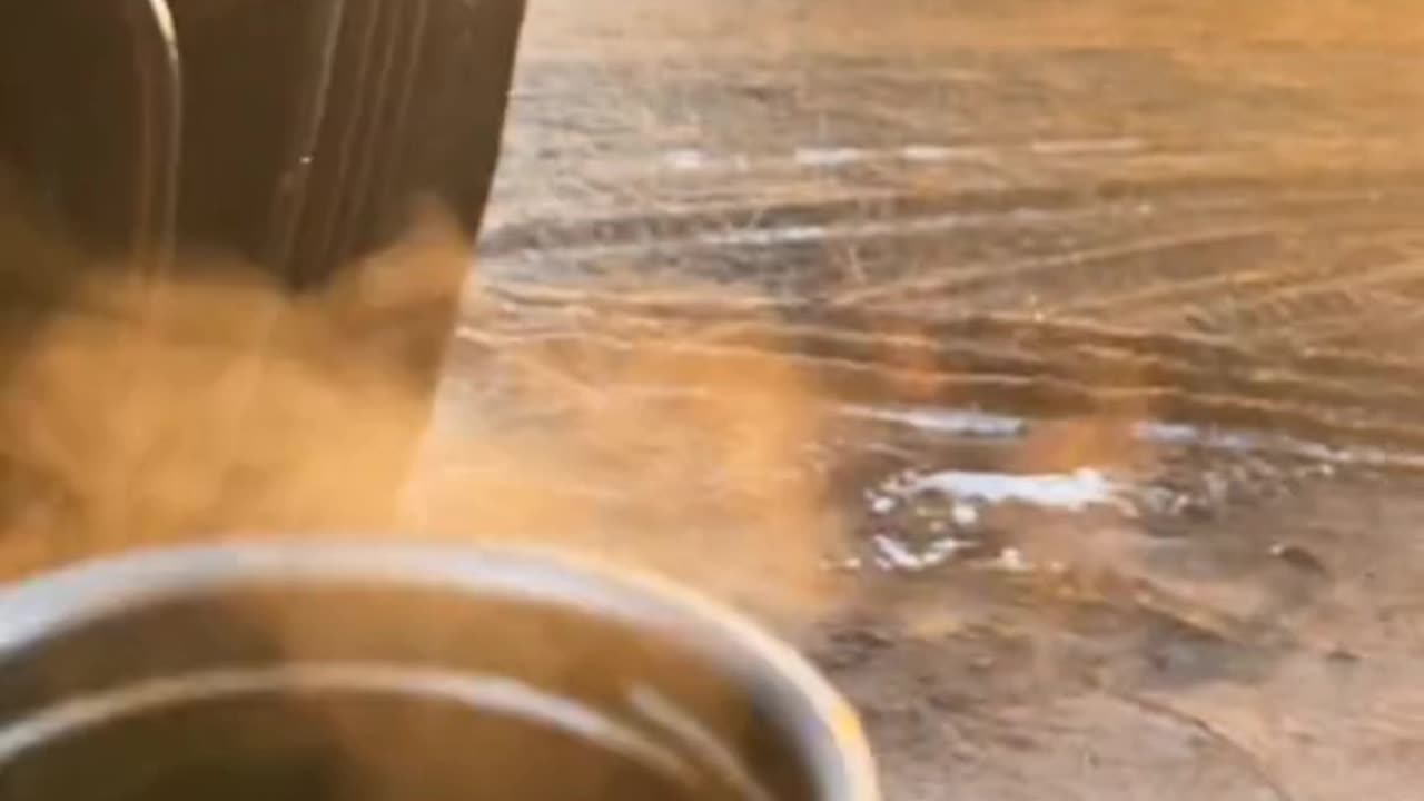 Ukrainian Helicopter Pilot Stops for Coffee on the Way to Work