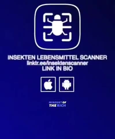 WE WILL NOT EAT THE BUGS HAS BECOME REALITY THE GERMAN PEOPLE WERE SMART ENOUGH TO DEVELOP AN APP