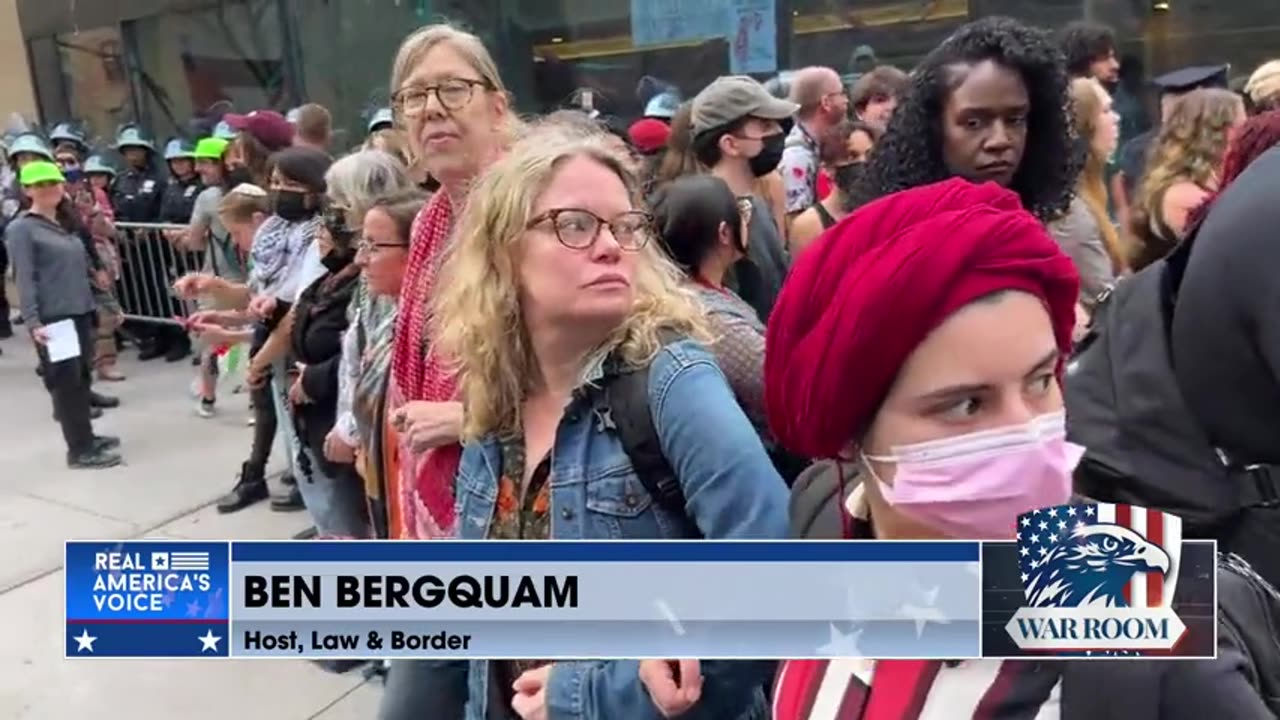 Ben Bergquam Reporting Live From The Protests At Fordham University