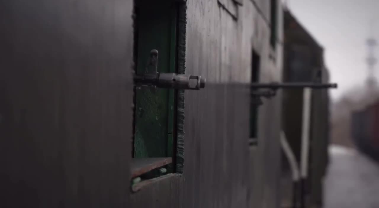 Russian Railway Troops operate a special train