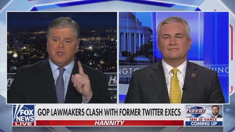 James Comer : Basically the FBI was using Twitter to censor people because they can’t.