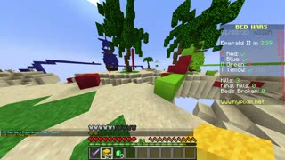 Minecraft bedwars (killed 1# minecraft player)