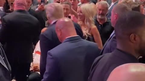 Flashback: President Trumps arriving at UFC264