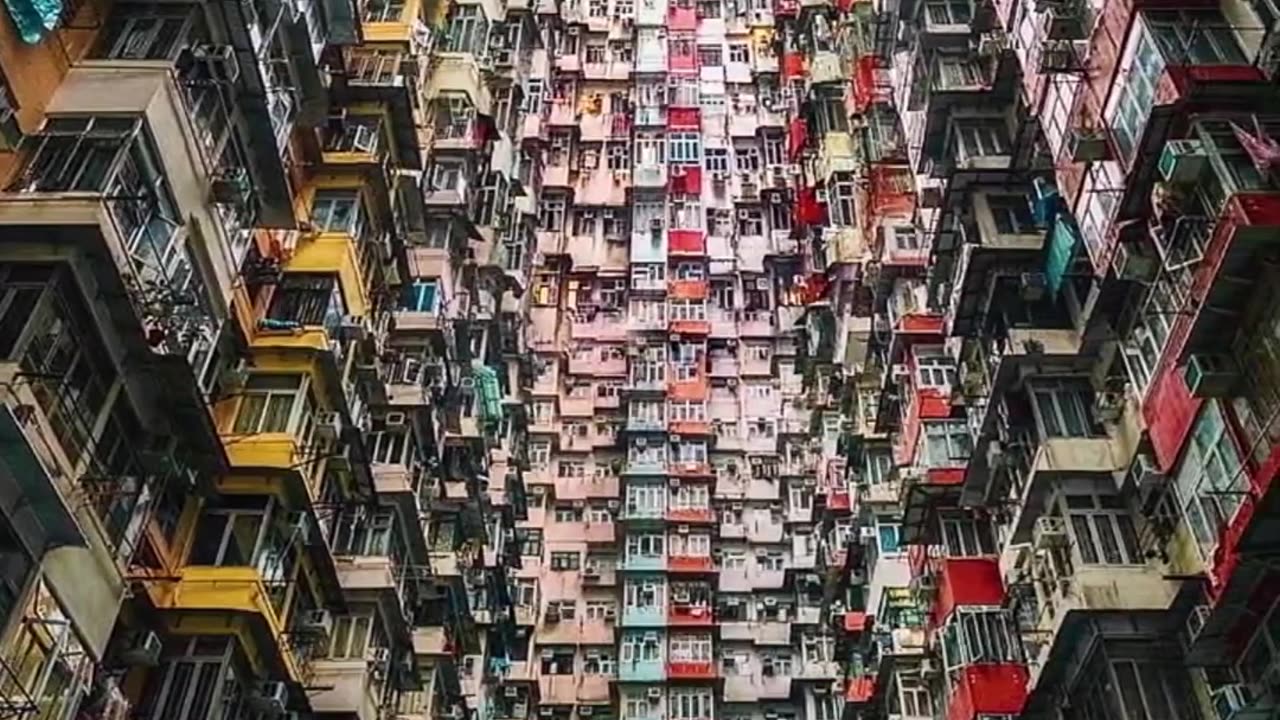 Monster Building in Hong Kong city