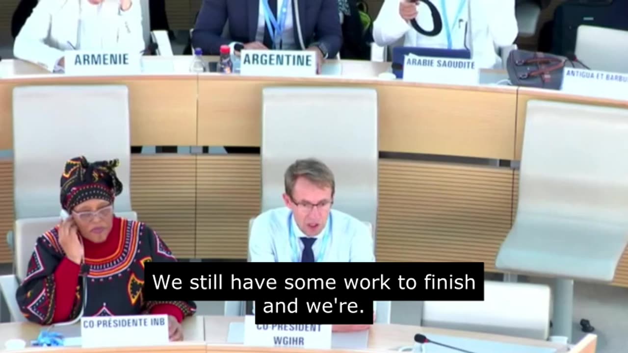 It isn't over...Co-chairs WGIHR and INB report May31. SUBTITLES