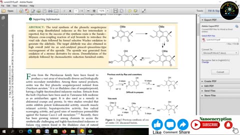 To draw the chemical structure of phenolic sesquiterpene onitin using dimethylated via ChemDraw